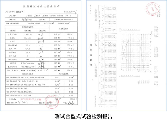 离心泵检测报告